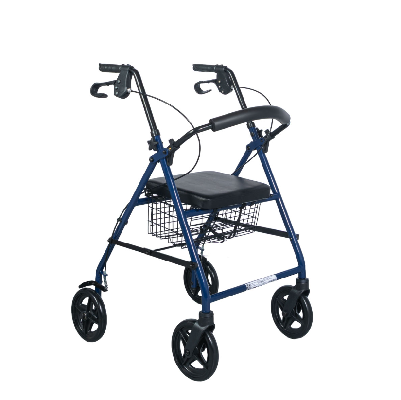 666 ΠΕΡΙΠΑΤΗΤΗΡΑΣ ROLLATOR ΜΕ ΔΕΡΜΑΤΙΝΟ ΚΑΘΙΣΜΑ ( ΕΟΠΥΥ ) - Image 1